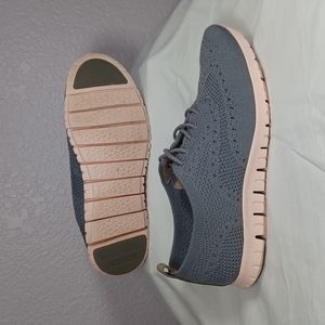 Cole Haan ZEROGRAND Gray Knit Wingtip Oxfords Sneakers Women’s Size 7.5B